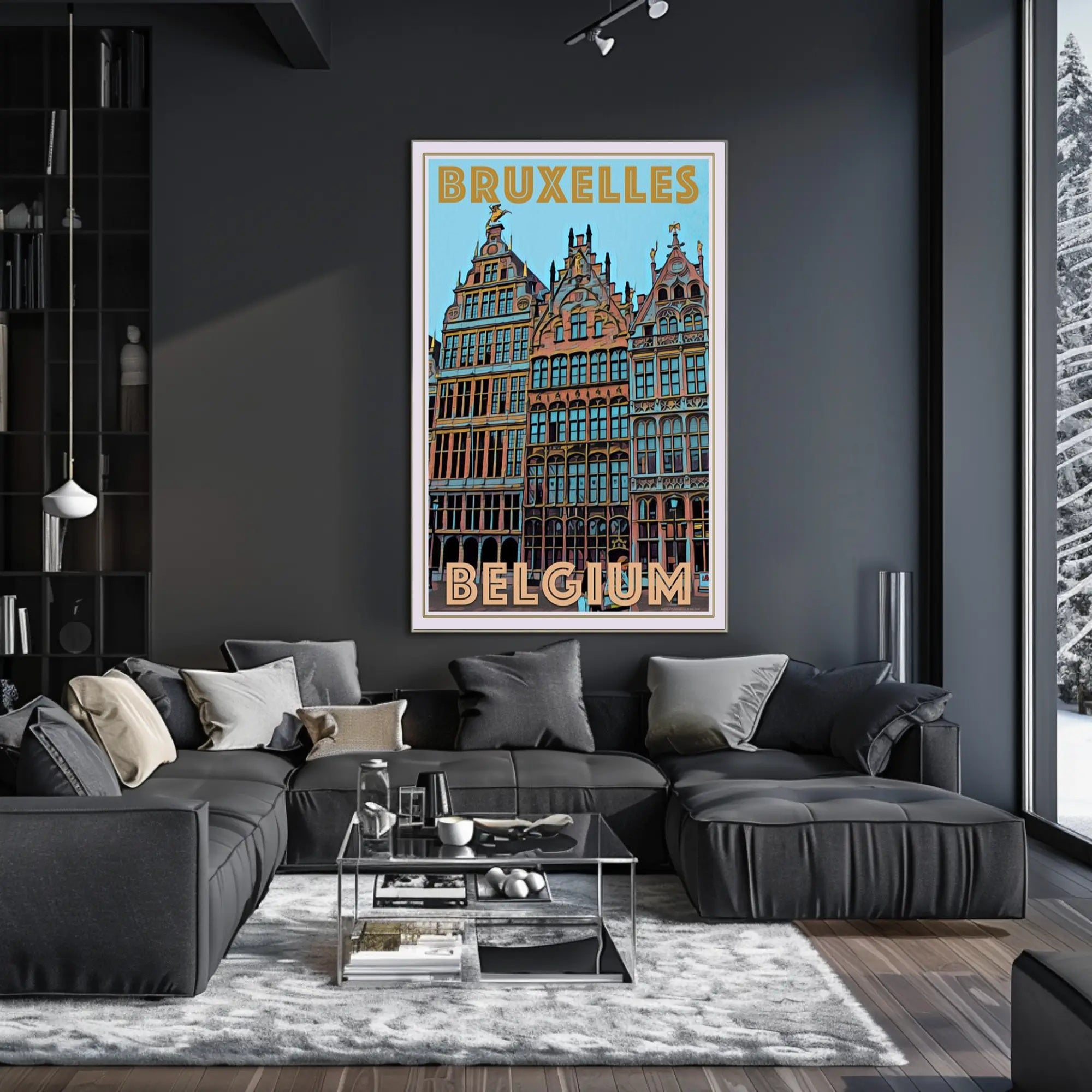 Brussels Architectural Heritage Celebration Cultural or Heritage Poster PosterGoat