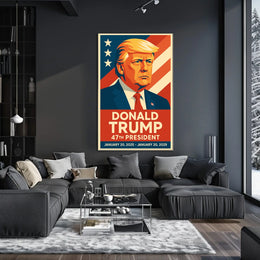 Patriotic American Presidential Poster: Stars and Stripes Edition