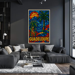 Guadeloupe Mosaic Art Poster