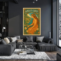 Amalfi Coast Vintage Vintage Poster