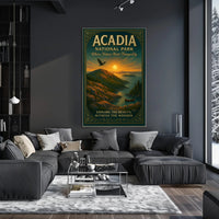 Serene Sunset Over Acadia National Park Landscape Poster