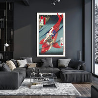 Vibrant Koi Ride Poster