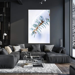 Winters Touch on Pine Poster
