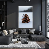 Winter Pinecone Poster