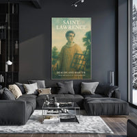 Saint Lawrence Deacon And Martyr Poster