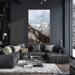 Majestic Winter Peaks Poster National Park Poster