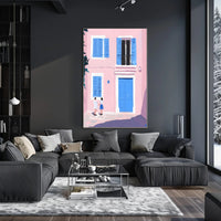Serene Street Scene Poster Wall Art Print