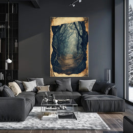 Mysterious Enigmatic Forest Path Atmosphere National Park Poster