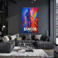 Bangor Maine Vibrant Tribute Wanderlust Poster