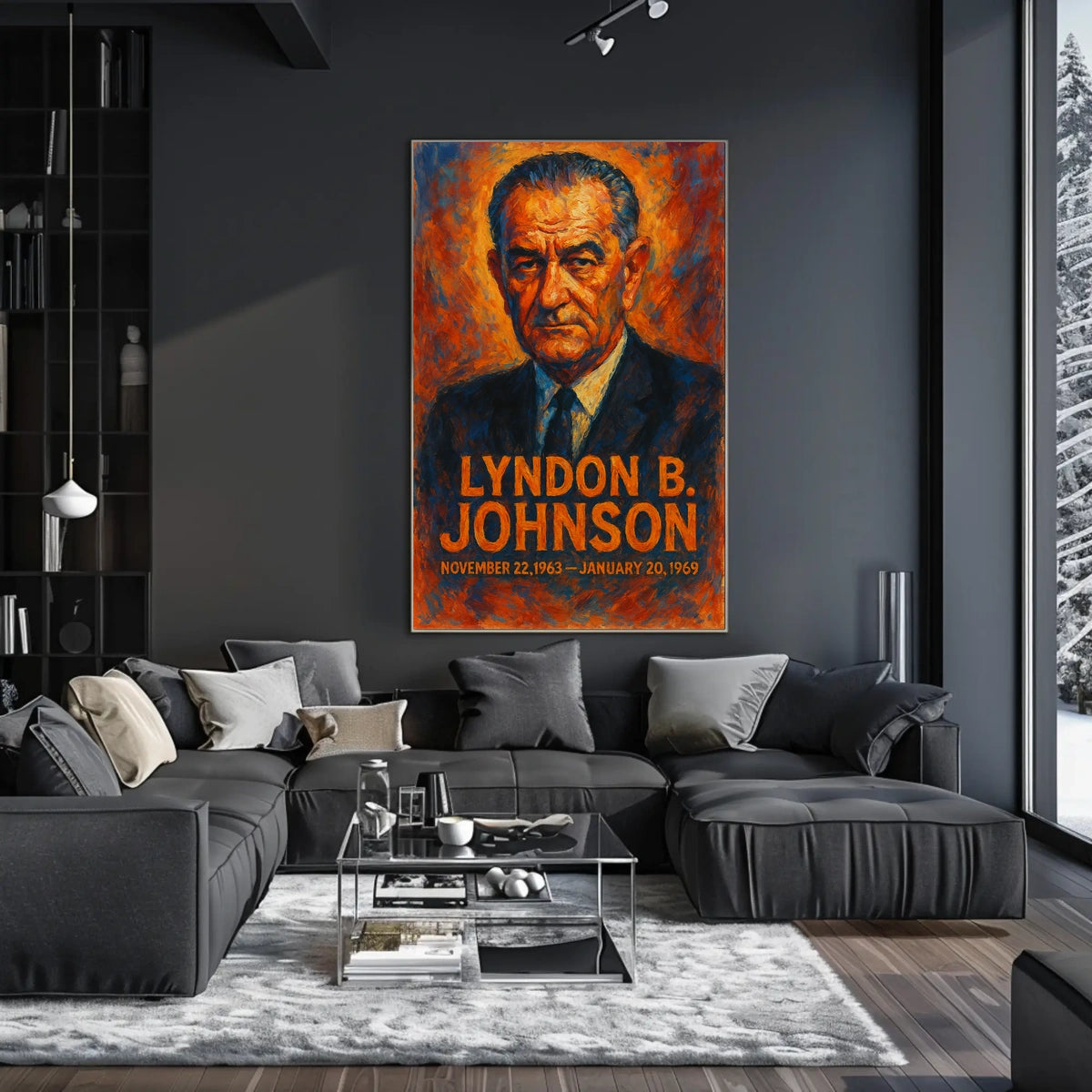 Lyndon B. Johnson Presidential Era Poster