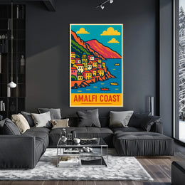 Amalfi Coast Travel Poster