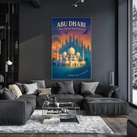 Abu Dhabi Harmony: A Cultural and Heritage Poster