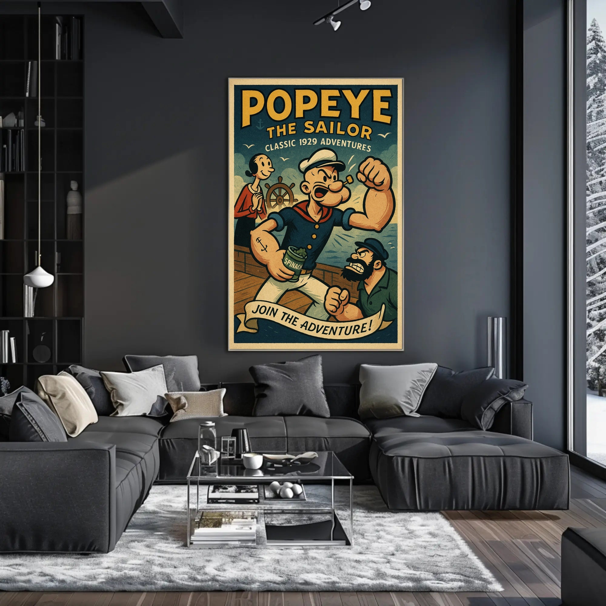 Vintage Sailor Adventure Pop Culture Poster