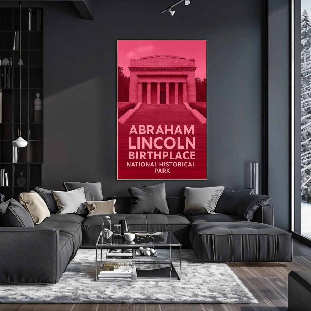 Abraham Lincoln Birthplace Poster