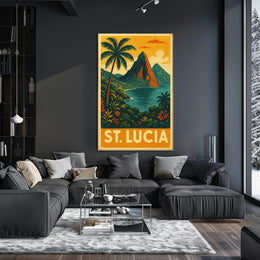 St. Lucia Travel Poster
