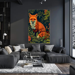 Red Fox Forest Serenity Animal Poster