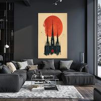 Mystical Owl in Enchanted Forest Art Poster PosterGoat