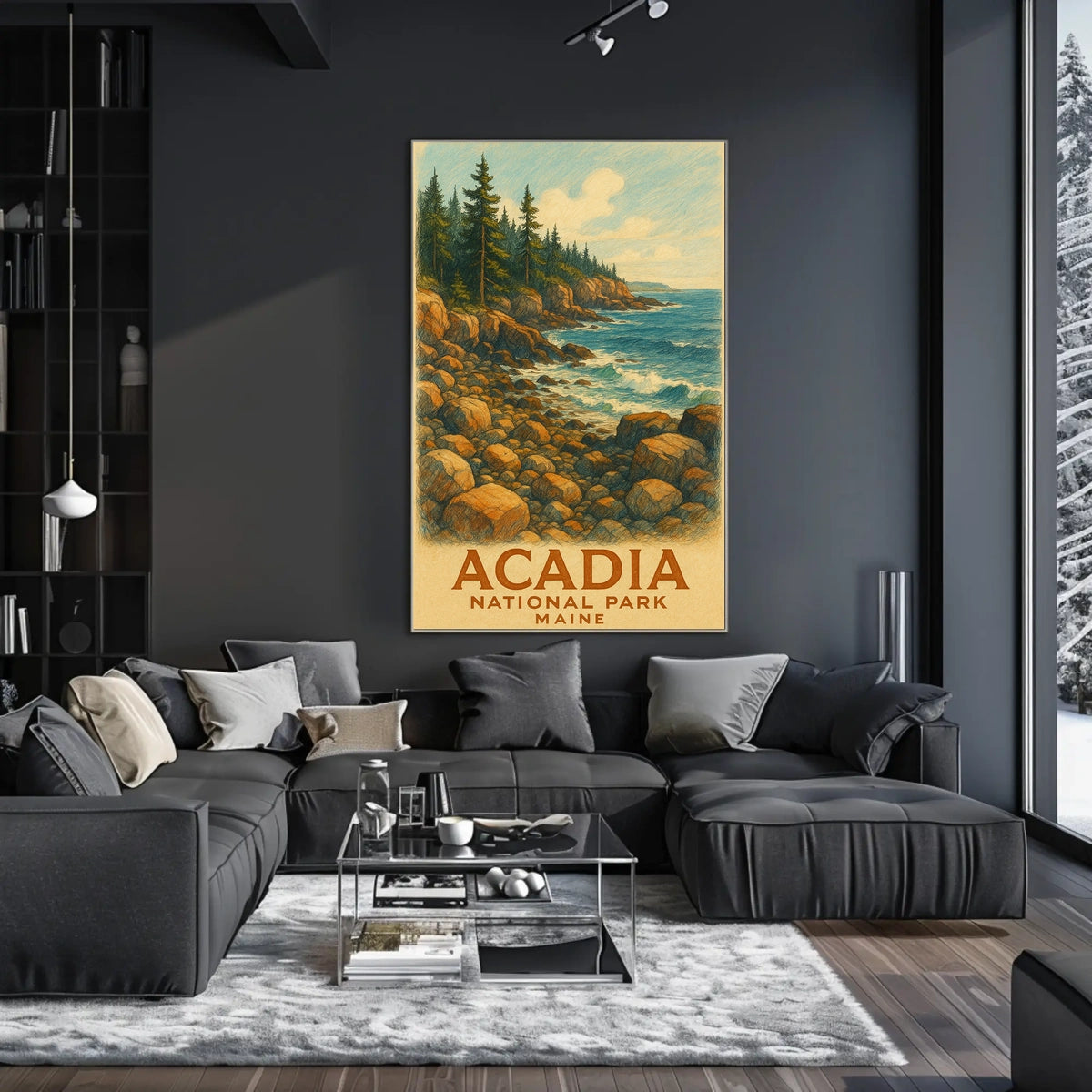 Acadia National Park Maine Poster