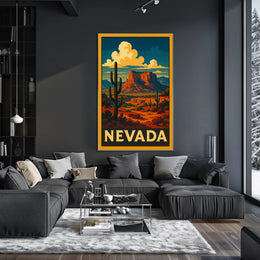 Nevada Desert Landscape Poster