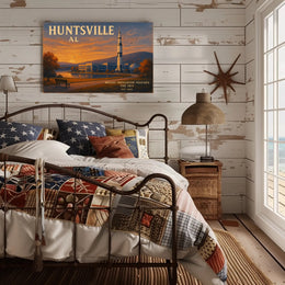 Huntsville Travel Poster Where Innovation Shines