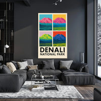 Denali National Park A Pop Art Perspective Poster