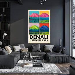 Denali National Park A Pop Art Perspective Poster