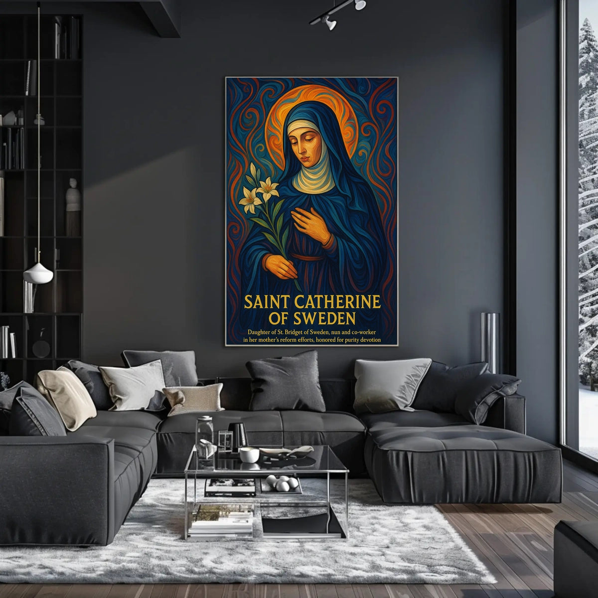 Saint Catherine of Sweden Poster