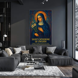 Saint Catherine of Sweden Poster