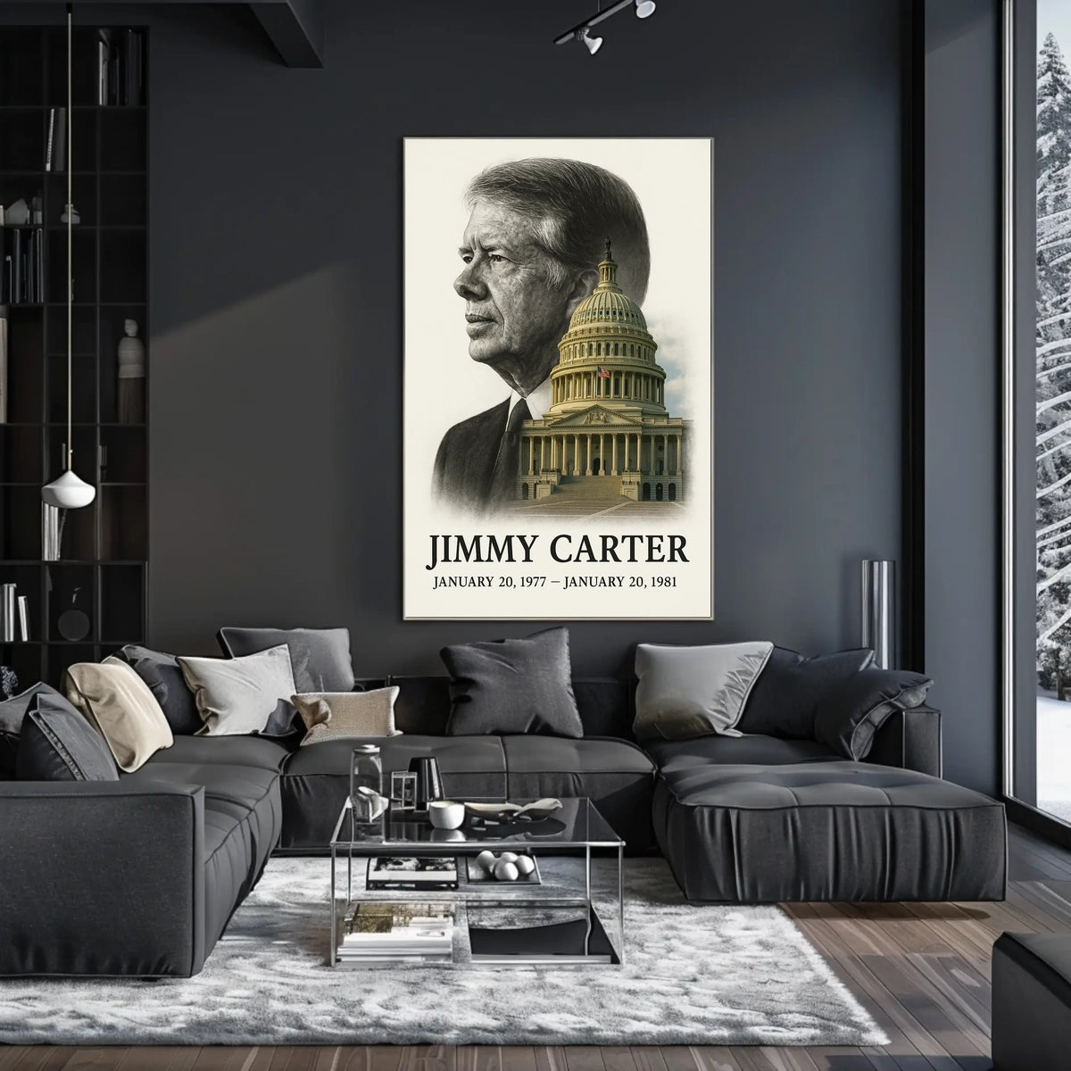 Jimmy Carter 39th President of the United States Reflections Poster