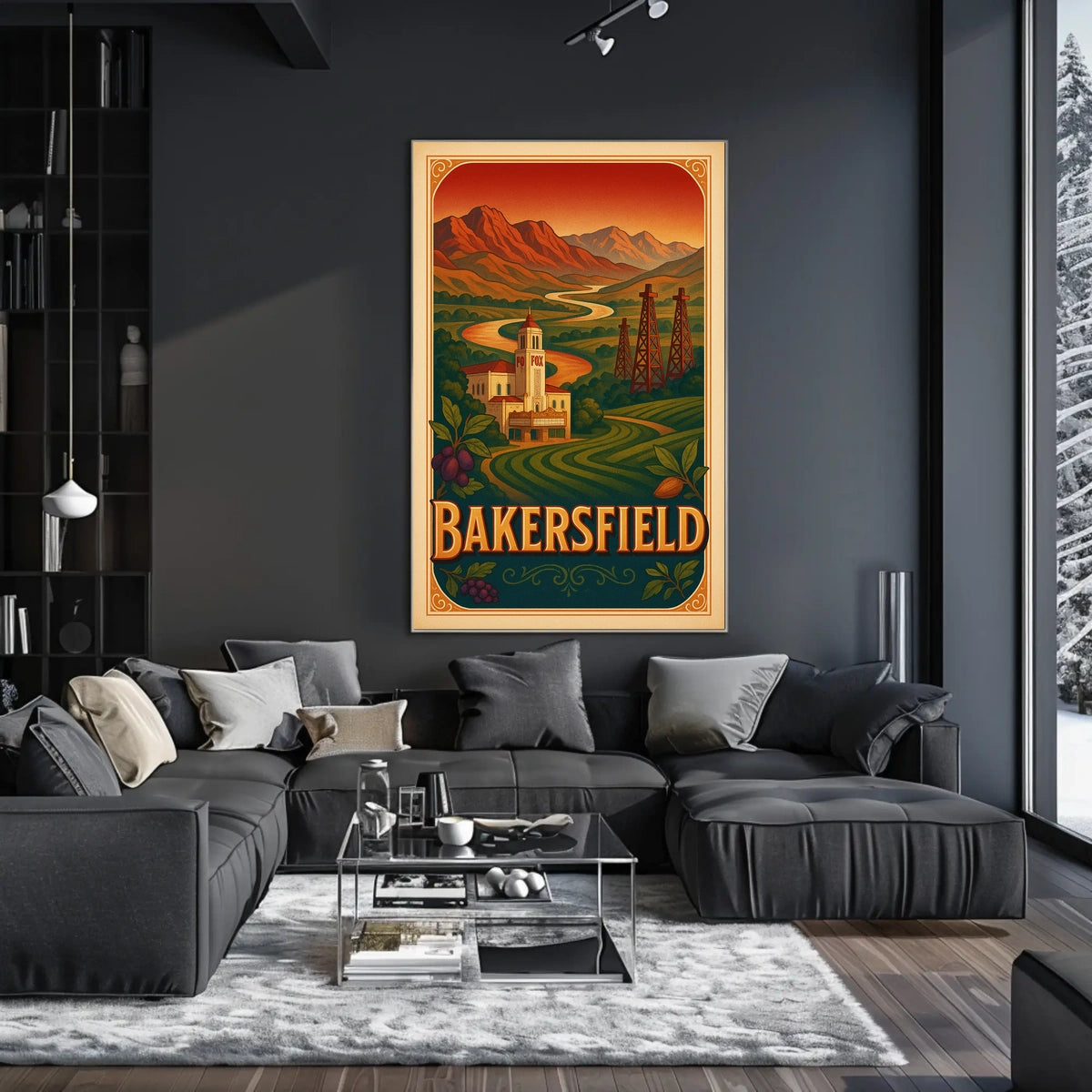 Bakersfield Landscape Poster