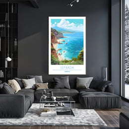 Coastal Beauty of Lefkada Poster