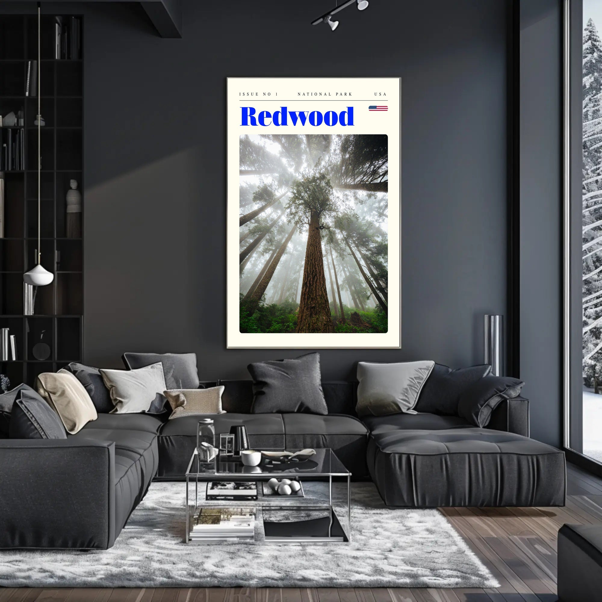 Redwood National Park Scenic Poster Wall Art Print