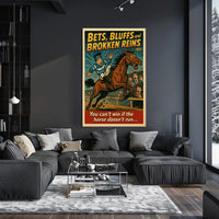 Bets, Bluffs, and Broken Reins Poster