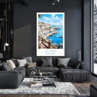 Scenic View of Brixham Poster