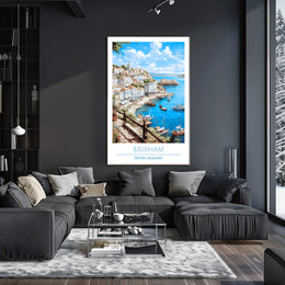 Scenic View of Brixham Poster