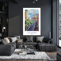 Las Vegas Skyline Poster PosterGoat