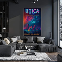 Utica Heritage and Innovation Urban Cityscape Poster