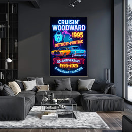 Cruisin Woodward Classic Car Poster