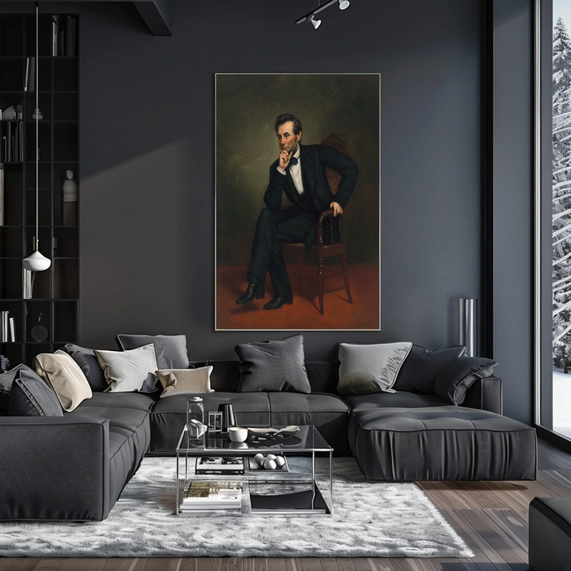 Abraham Lincoln Full Body Standing Photo Poster PosterGoat
