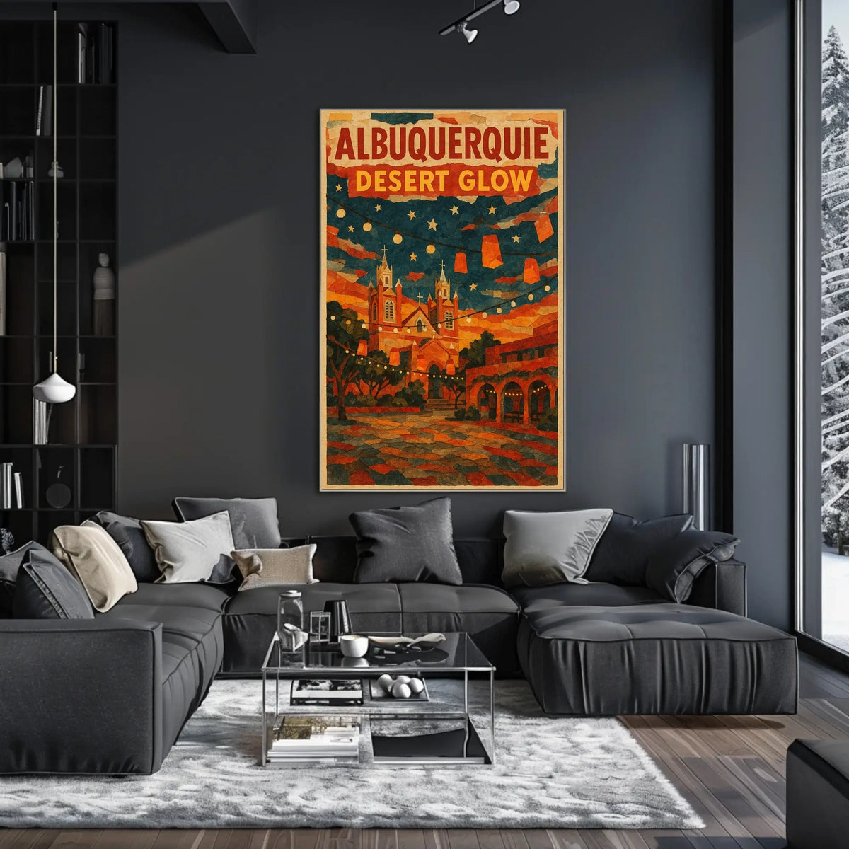 Albuquerque Desert Glow Poster