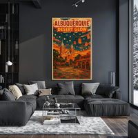 Albuquerque Desert Glow Poster