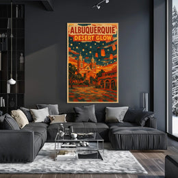Albuquerque Desert Glow Poster