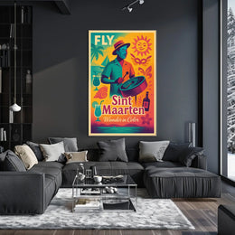 Fly To Sint Maarten Poster