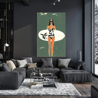Surf Chic Poster Modern Beach Wall Art Print