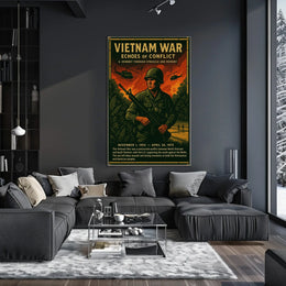 Vietnam War Echoes of Conflict Poster