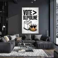 Democracy Versus Monarchy Political or Propaganda Poster