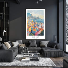Cape Town Cityscape: Travel Poster PosterGoat