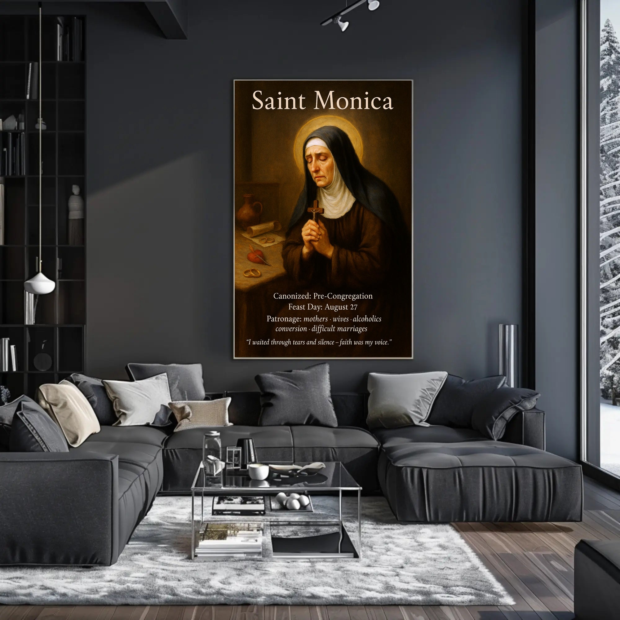 Saint Monica Poster PosterGoat