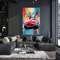 Vibrant Classic Car Art Poster PosterGoat