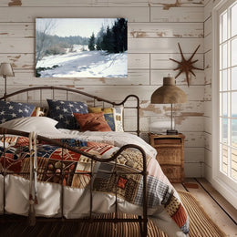 Winter Woodland Scene Poster